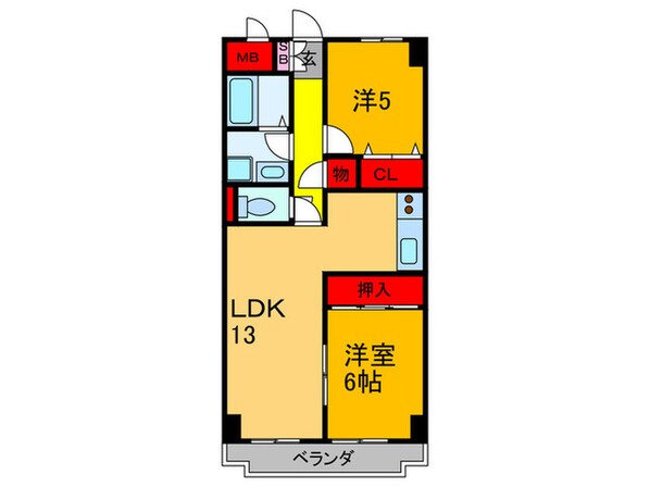 セピア辻井横小路の物件間取画像